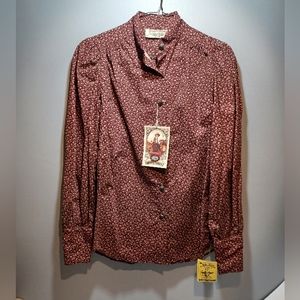 Lady Wah Maker vintage Katie Blouse cotton shirt sz S